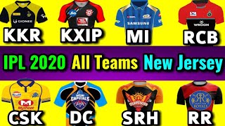 IPL 2020 All Team New Jersey || CSK, RR, KKR, MI, SRH, DC, KXIP, RCB Team New Jersey | IPL 2020