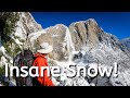 Top of Yosemite Falls in Winter