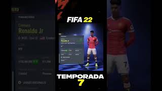 RONALDO Jr. Vs THIAGO MESSI 😃 FIFA 22 Modo Carrera!! #short