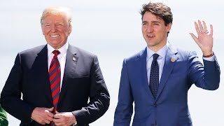 Trump and Trudeau sit down at G7