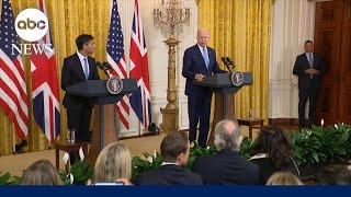 President Biden, UK Prime Minister Rishi Sunak hold White House meeting