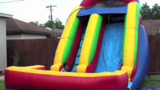 Moon Walk Rentals Sugarland - 15ft Water Slide Inflatable Moon Bounce House
