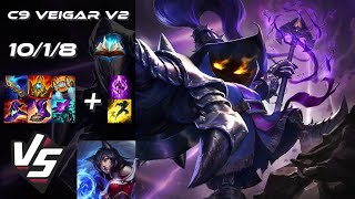 Cloud9 Veigar v2 MID Veigar vs Ahri - EU Grandmaster Patch 14.24