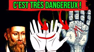 Que signifie avoir la lettre M et le CROISSANT DE LUNE sur la main selon Nostradamus