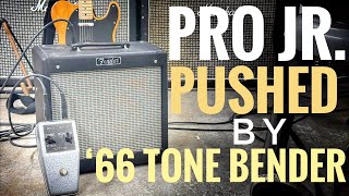 Fender Pro Junior Pushed into ZEPPELIN territory by Vintage TONE BENDER