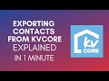 How To Export Contacts From KVCore (2025)