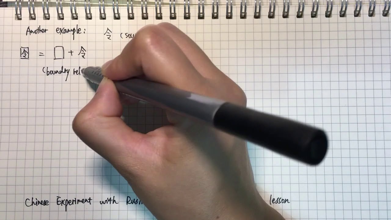 Write Chinese Character Series 1 Sound Radical Youtube