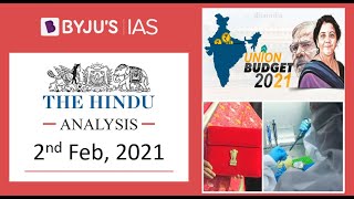 'The Hindu' Analysis for 2nd February, 2021. (Current Affairs for UPSC/IAS)