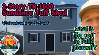 What is the Cost to Build 2-Story Tuff-Shed Yourself? | TR1600 Sundance | DIY Shed to Home