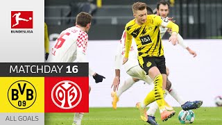 Reus misses the win | Borussia Dortmund - Mainz 05 | 1-1 | All Goals | Matchday 16