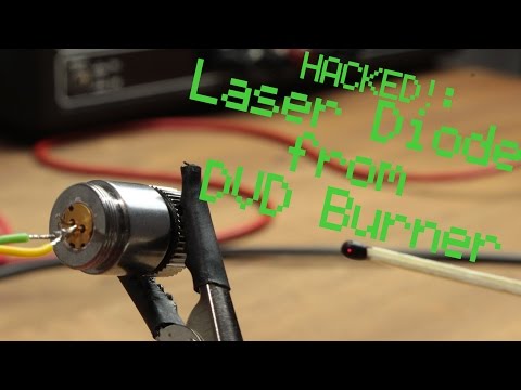 HACKED!: Laser Diode from DVD Burner || Constant Current Source HACKED!: Laser Diode from DVD Burner || Constant Current Source