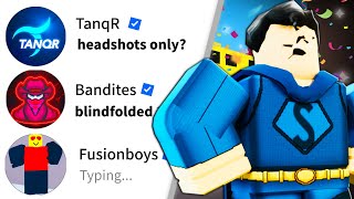 I Let YOUTUBERS Challenge me in Arsenal.. (ROBLOX)