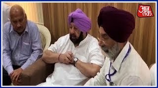 Punjab CM Capt Amarinder Singh पहुंचे Amritsar, Airport पर कर रहे बैठक