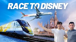 Is the new Brightline Train FASTER than a plane? Miami to Disney World RACE