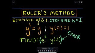 Euler's Method - Another Example #2