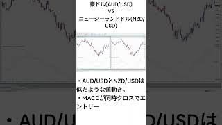 【FXトレード手法1分解説】通貨の相関関係(豪ドル＆NZドル)とMACDの日足トレード手法アイデア#Shorts