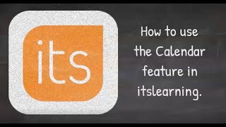 itslearning: The Calendar feature