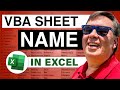 Excel - VBA Sheet Name - Episode 1096
