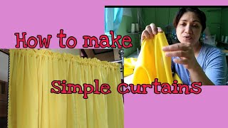 How to make simple curtains || Katrina fabric || Jane Baccay Vlogs