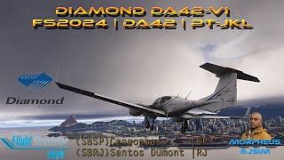 🛩️[4K] MSFS2024 | 🛫SBSP- 🛬SBRJ - Diamond DA42-VI | PTJKL (Beta SimUpdate 1)