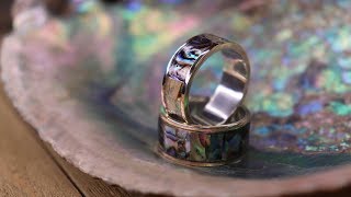 Making a Abalone, Silver and Mokume-gane Inlay Ring - Quick