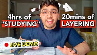 How to Make Perfect Notes to Study Effectively- The Layering Method (realistic guide live study)