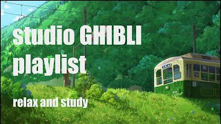 STUDIO GHIBLI playlist ( 1 hour of relaxing, studying and sleeping)