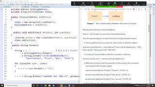 Java, Object Oriented Deign part 3/3, Invoice Printer class uses collaborated classes print invoice