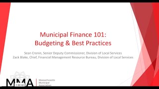 Municipal Finance 101: Budgeting & Best Practices