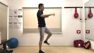 １分間エクササイズ！腹斜筋、大臀筋、大腿部を鍛える！スクワット＆ニータック　Squats with Knee Tuck