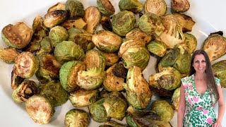 Thanksgiving Side Dish! Easy Roasted Balsamic Brussel Sprouts! Oil-Free
