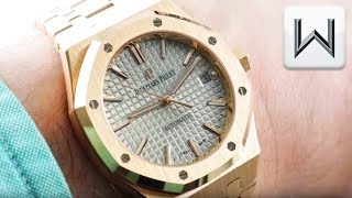 Audemars Piguet Royal Oak Mid Size Nickel Grey Dial 15450OR.OO.1256OR.01 Luxury Watch Review