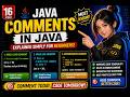 Comments in Java 🔥 Single Line, Multi Line & JavaDoc Explained for Beginners