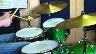 Applying a Charley Wilcoxin snare solo to the kit