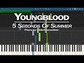 5 Seconds Of Summer - Youngblood (Piano Cover) Synthesia Tutorial by LittleTranscriber