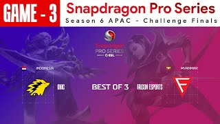 [Game - 3] ONIC vs Falcon Esports | Snapdragon Pro Series