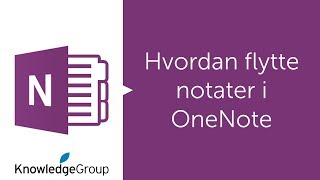 Hvordan flytte notater i OneNote