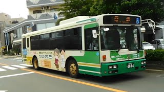 2023.06.01 高槻市営バス 三菱ふそうエアロスター-S PKG-AA274KAN 西工96MC B-Ⅱ ノンステ 大阪200か28-04 ｢ワクチン接種｣ラッピング ｢回送｣ JR高槻駅南周辺