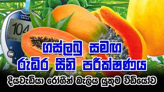 ගස්ලබු දියවැඩියාවට හොඳ ද? | Is Papaya good for diabetics? | Blood Sugar Test With Papaya