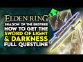 Elden Ring Shadow Of The Erdtree - How To Get Sword Of Light & Sword Of Darkness Weapon Locations