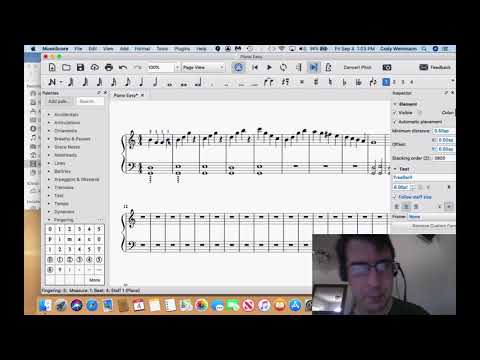 How To Put Fingerings In Music On Muse Score - YouTube