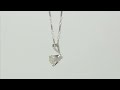 diamond solitaire pendant necklace 1.20ct white gold 20” chain 33505