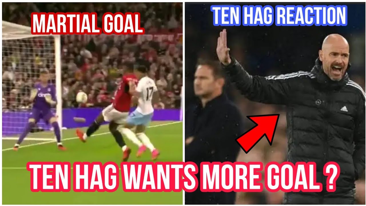 Erik Ten Hag Reaction To Martial Goal Vs Crystal Palace😱| Manchester ...