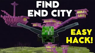 The SECRET to Finding End City EASILY!  (How to find End City in Minecraft ) | Bedrock \u0026 Java