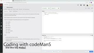 Codewars 8 kyu Did She Say Hallo? JavaScript