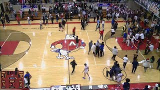 Fight erupts after basketball game at Adams High School