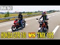 Honda TMX 155 vs Honda GTR 150  | Drag race