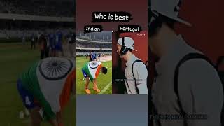 Who is best india🇮🇳 or Portugal🇵🇹?? #youtubeshorts #ronaldo #india #portugal #sunil #viralreels