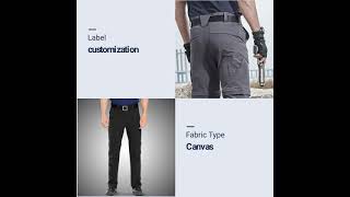 Hot Sale Combat combat cargo pants for man wear resistant overalls Khaki loose multi  | Canton Fair