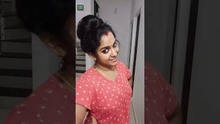 ഇങ്ങനെ ആണ് ഞാൻ മുടി കെട്ടിയെ#shortsfeed#shortsvideo#minivlog#hairstyle